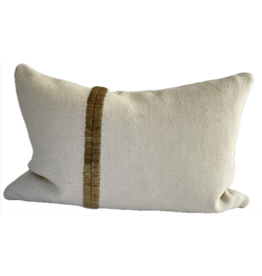 Makun Stitch White & Ochre, Chile 24 x 16