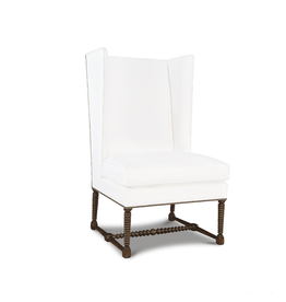 Salamanca II Chair, Ebony / White Linen