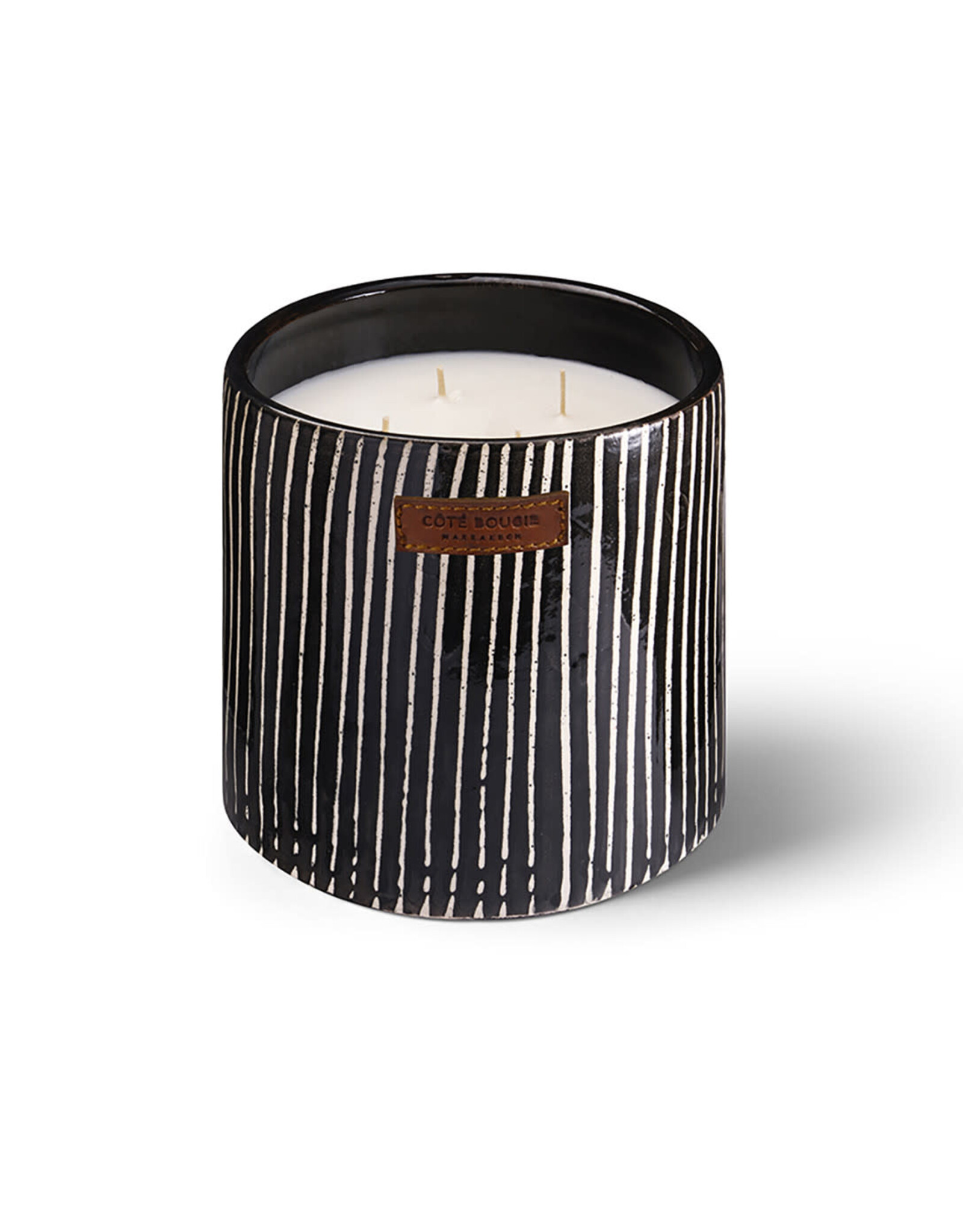 Côté Bougie Bougie Zébré, XL, Mandarine Majorelle