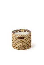 Côté Bougie Bougie Raphia Cuir Yara, M, Rose Oud