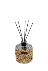 Côté Bougie Diffuser Raphia Cuir Yara, 500 mL, Rose Oud