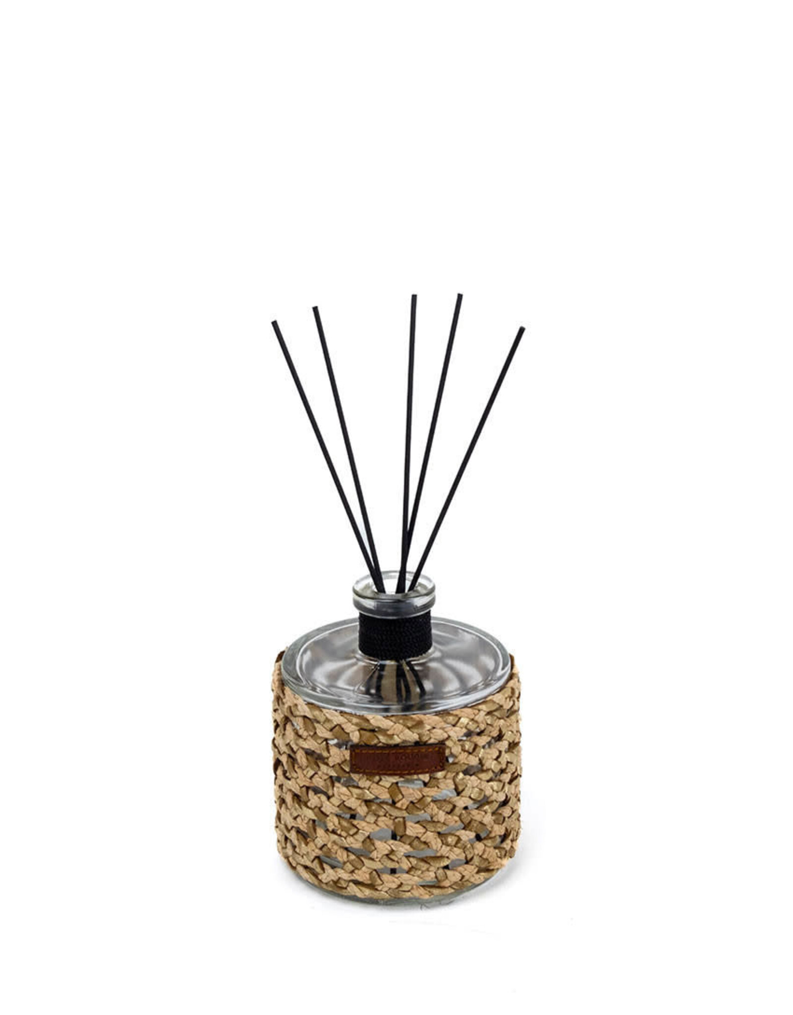 Côté Bougie Diffuser Raphia Cuir Yara, 500 mL, Rose Oud