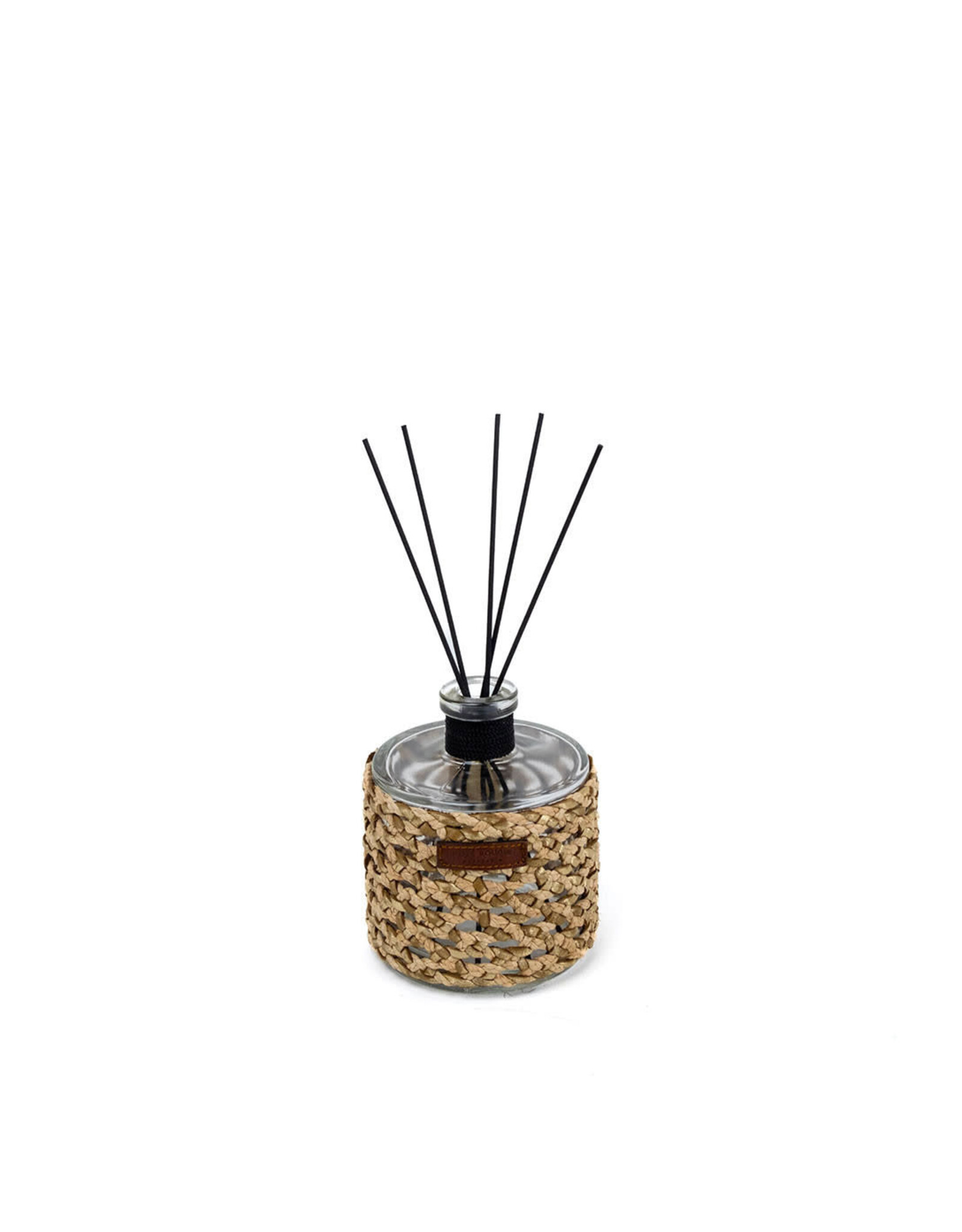 Côté Bougie Diffuser Raphia Cuir Yara, 500 mL, Rose Oud