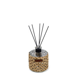 Côté Bougie Diffuser Raphia Cuir Yara, 500 mL, Rose Oud