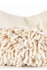 White Fringe Pillow, Chile 20 x 20