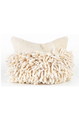 White Fringe Pillow, Chile 20 x 20