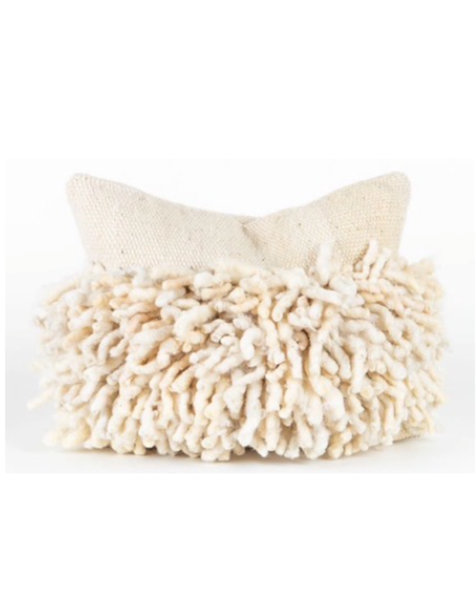 White Fringe Pillow, Chile 20 x 20