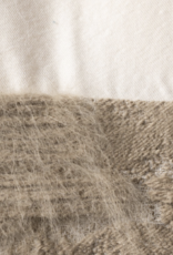 House of Lyria Nimmia Pillow, White & Moss, 24 x 24