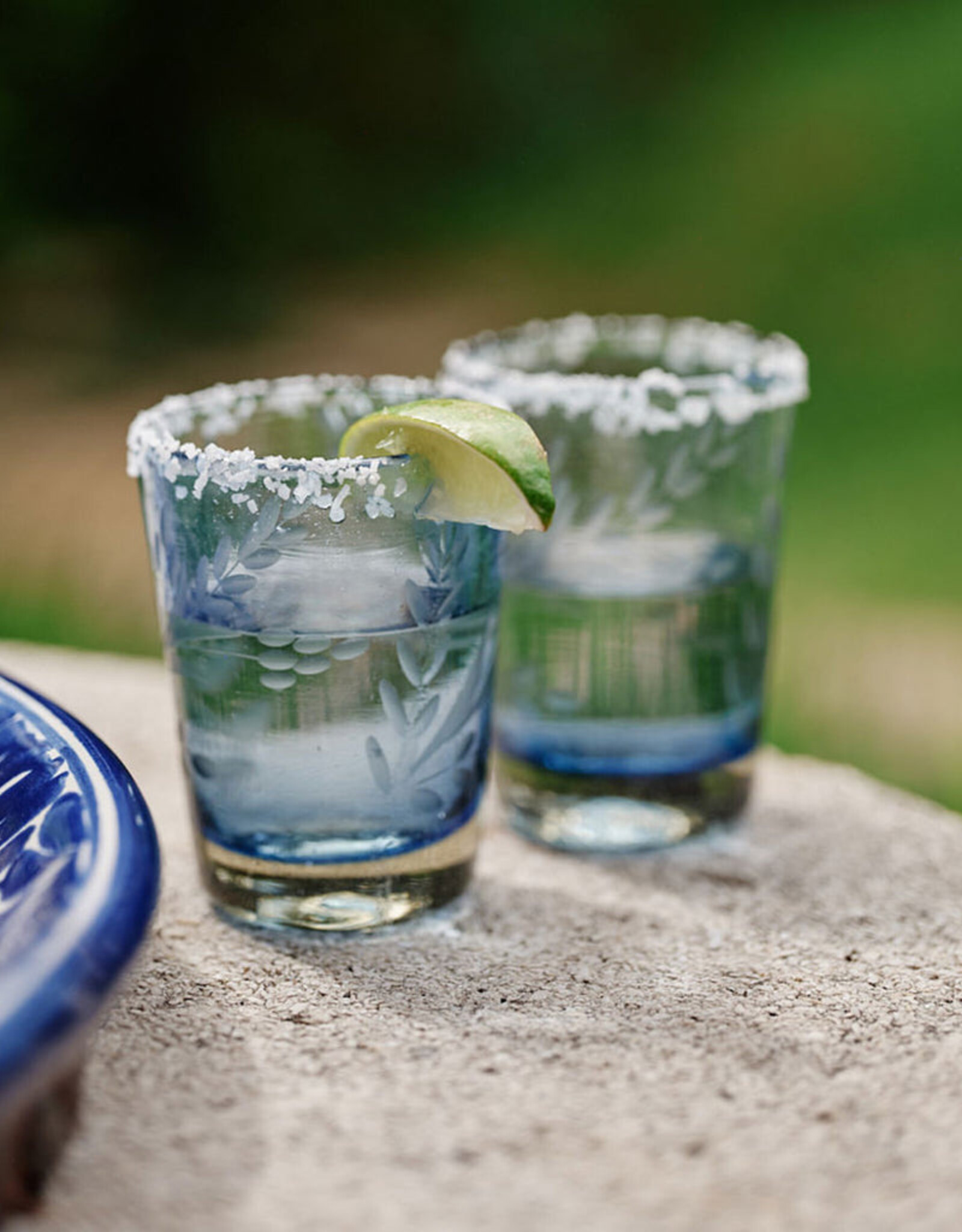 El Predilecto Etched Glass, Blue