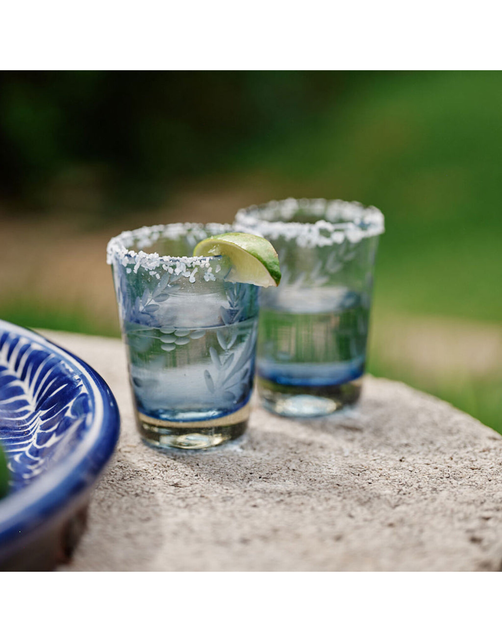 El Predilecto Etched Glass, Blue
