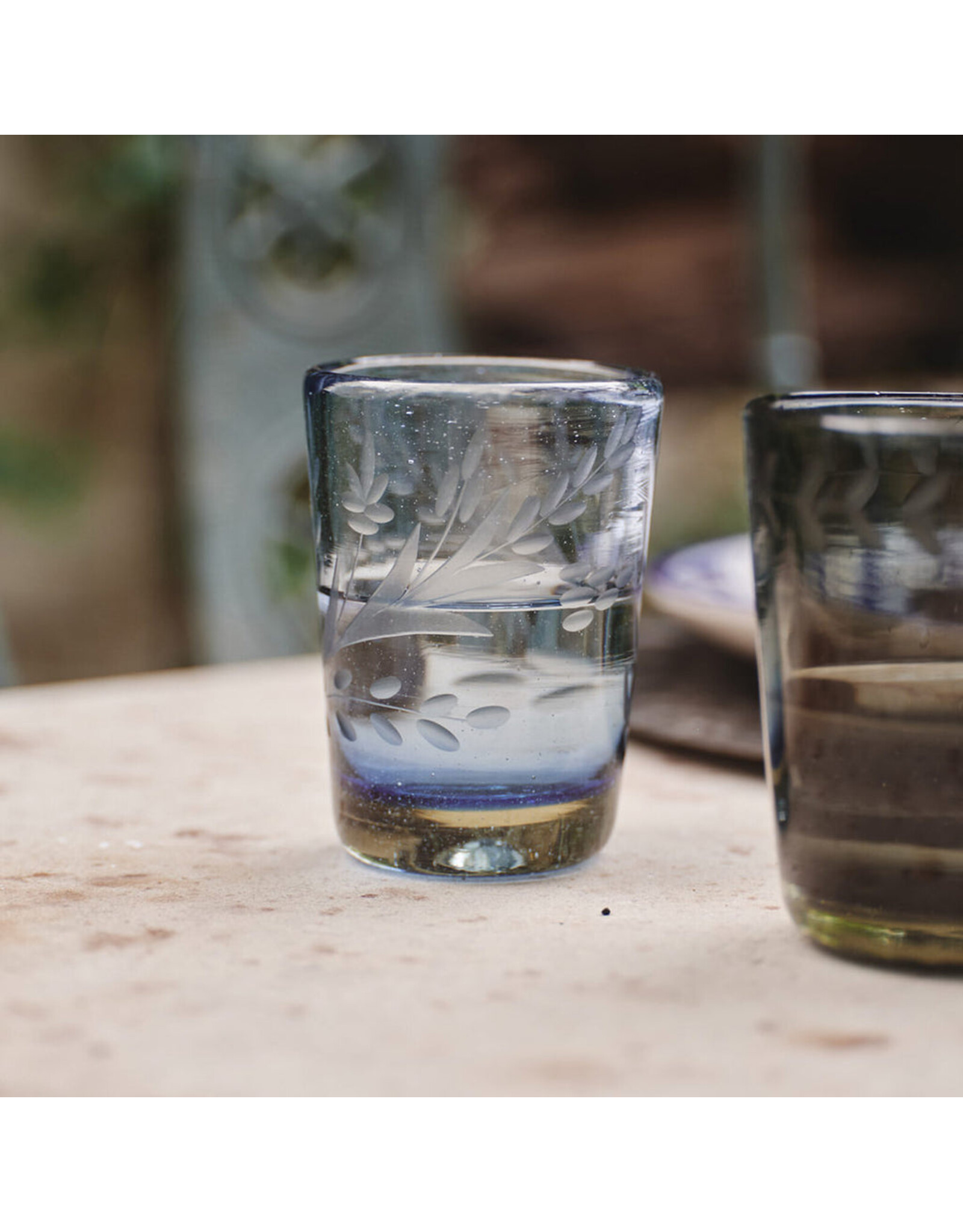 El Predilecto Etched Glass, Blue