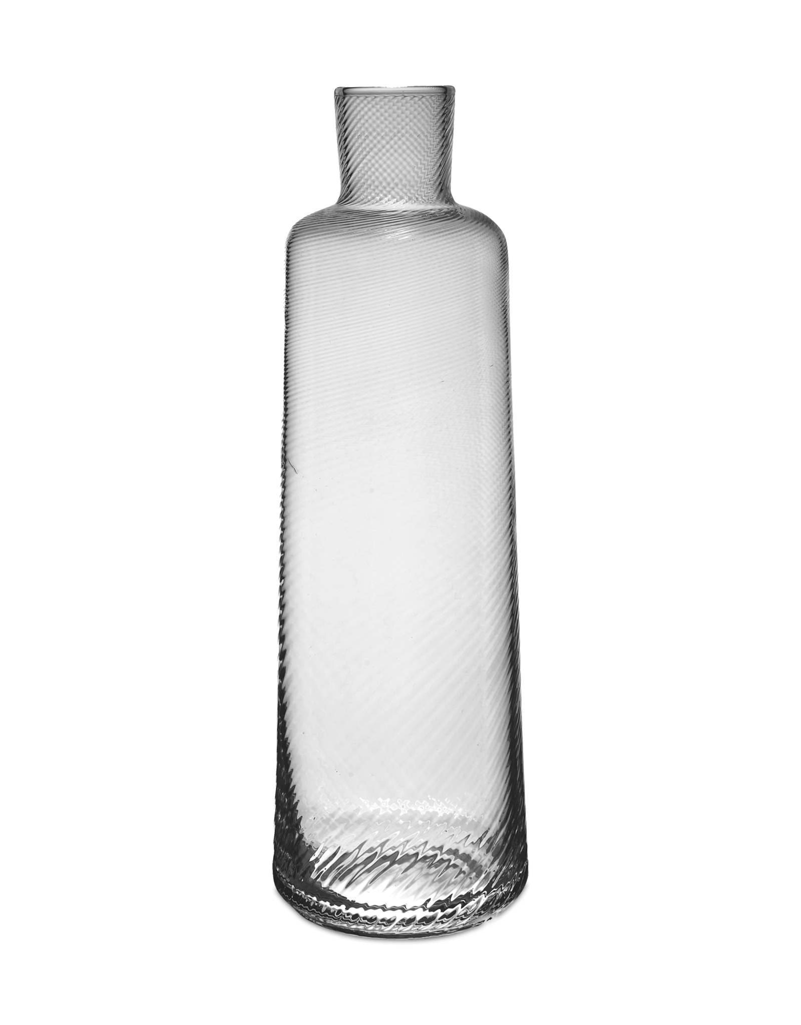 Tall Carafe, Clear Pleat C1250C.1