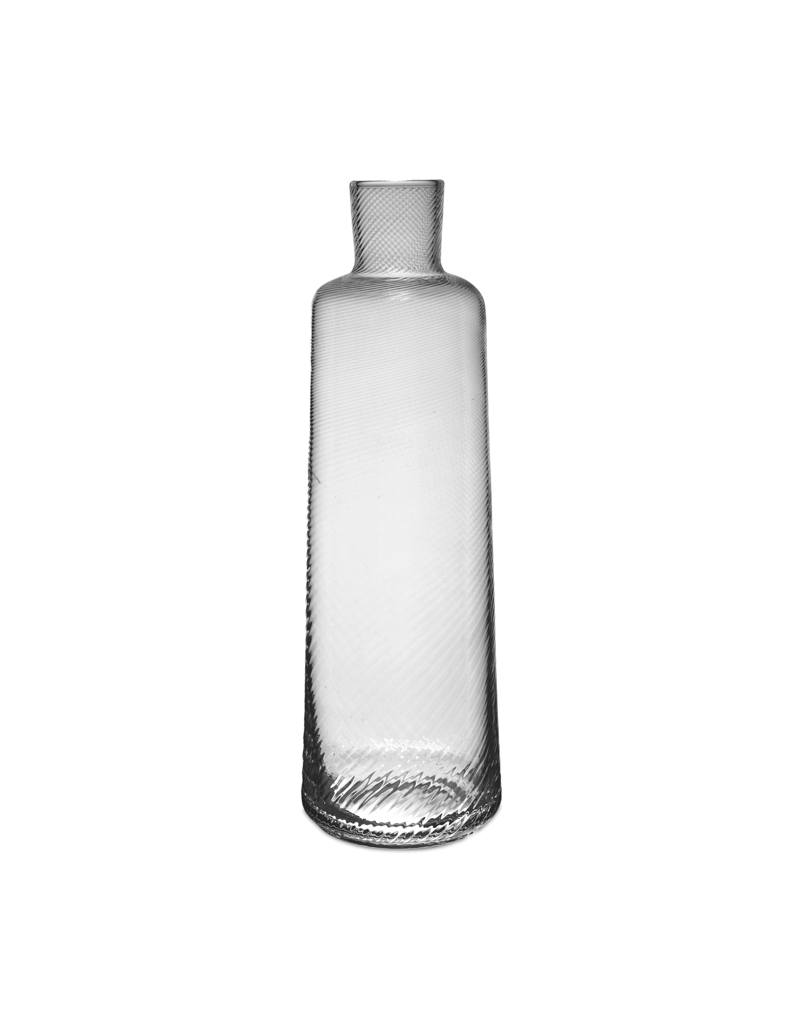 Tall Carafe, Clear Pleat C1250C.1