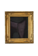 Dark Plum Abstract, 15 3/8” W x 18 3/4” H