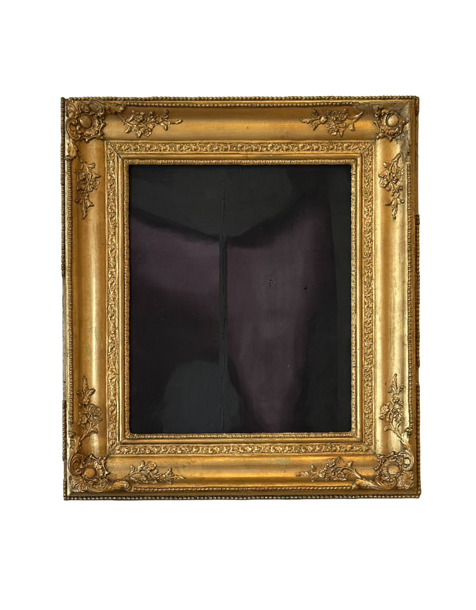 Dark Plum Abstract, 15 3/8” W x 18 3/4” H