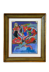 Yves Jobert, Masquerade, c1930, 19 1/4"  x 24 1/2"