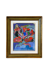 Yves Jobert, Masquerade, c1930, 19 1/4"  x 24 1/2"