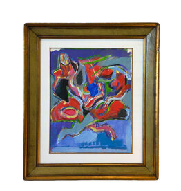 Yves Jobert, Masquerade, c1930, 19 1/4"  x 24 1/2"