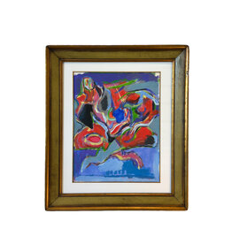 Yves Jobert, Masquerade, c1930, 19 1/4"  x 24 1/2"