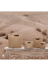 Côté Bougie Bougie Raphia Cuir Yara, M, Rose Oud