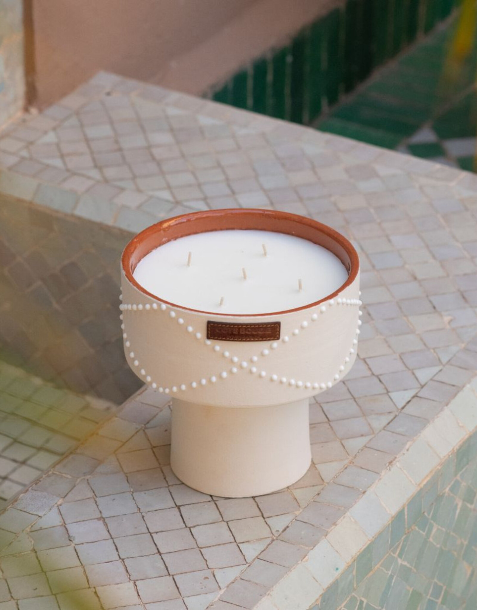 Côté Bougie Bougie Coupe Nomad Blanc, Dattes L