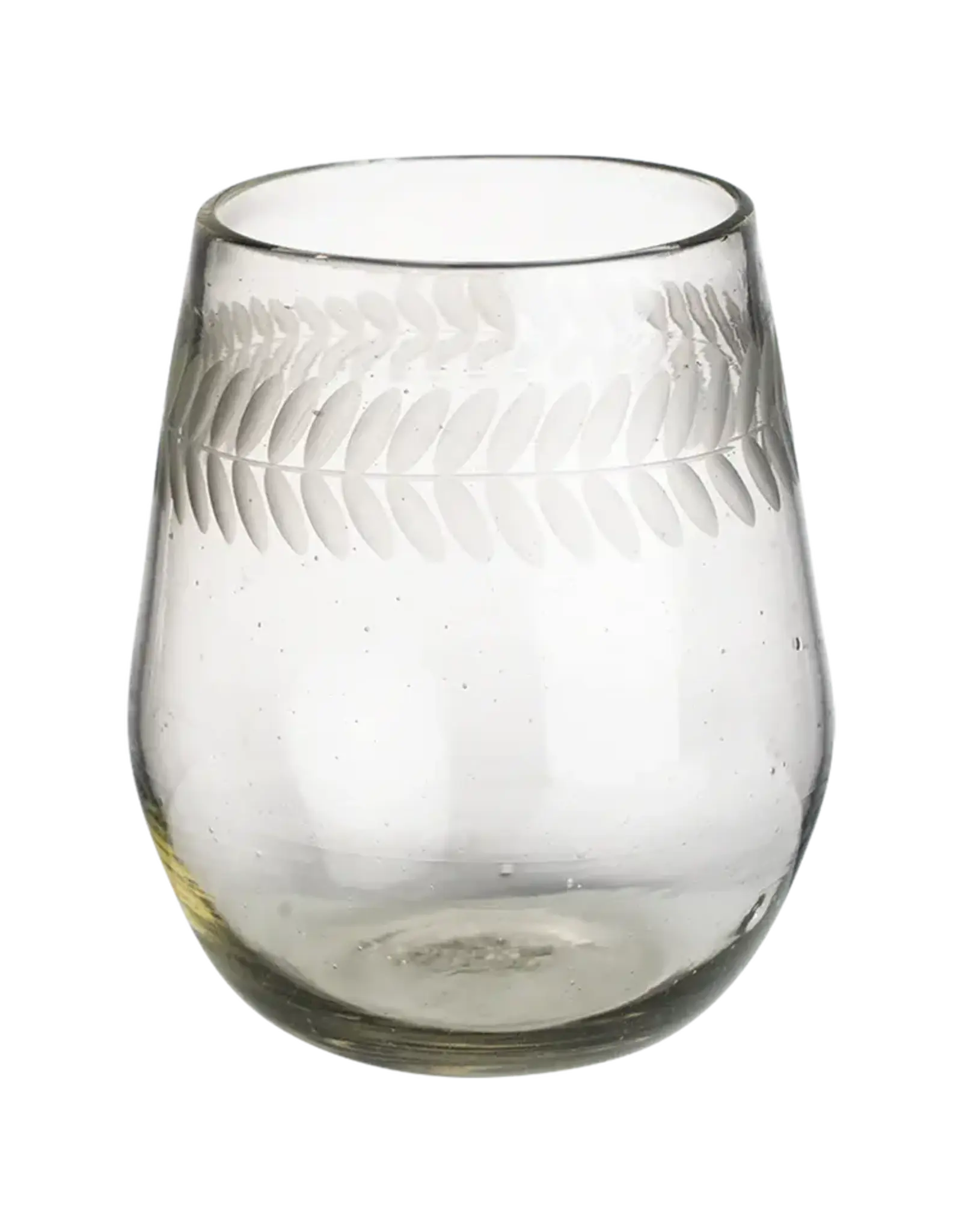 Honor Etched Stemless Wine Glass