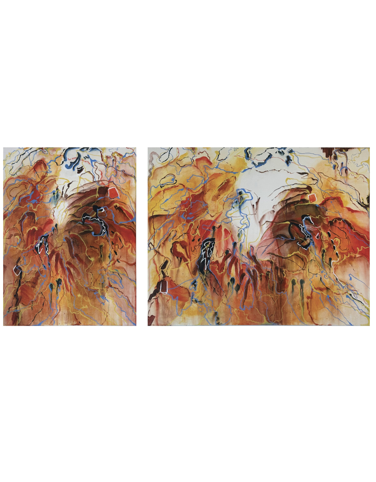 Spectrum of Happiness, Diptych 126 x 63