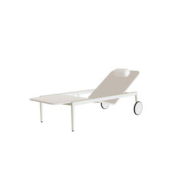 Styletto Lounger, Pebble w White Cushion