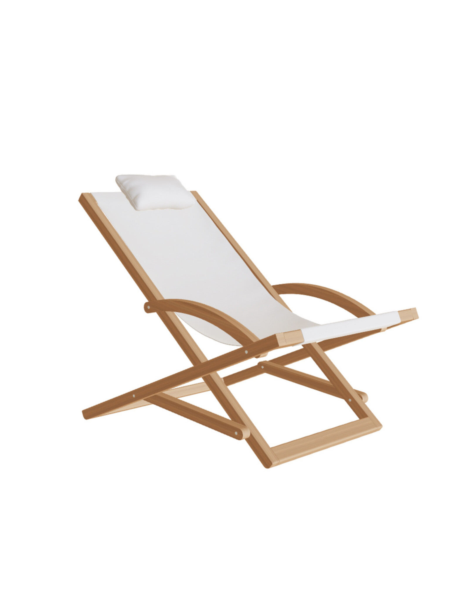 Beacher Lounge Chair, White