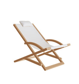 Beacher Lounge Chair, White