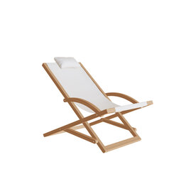 Beacher Lounge Chair, White