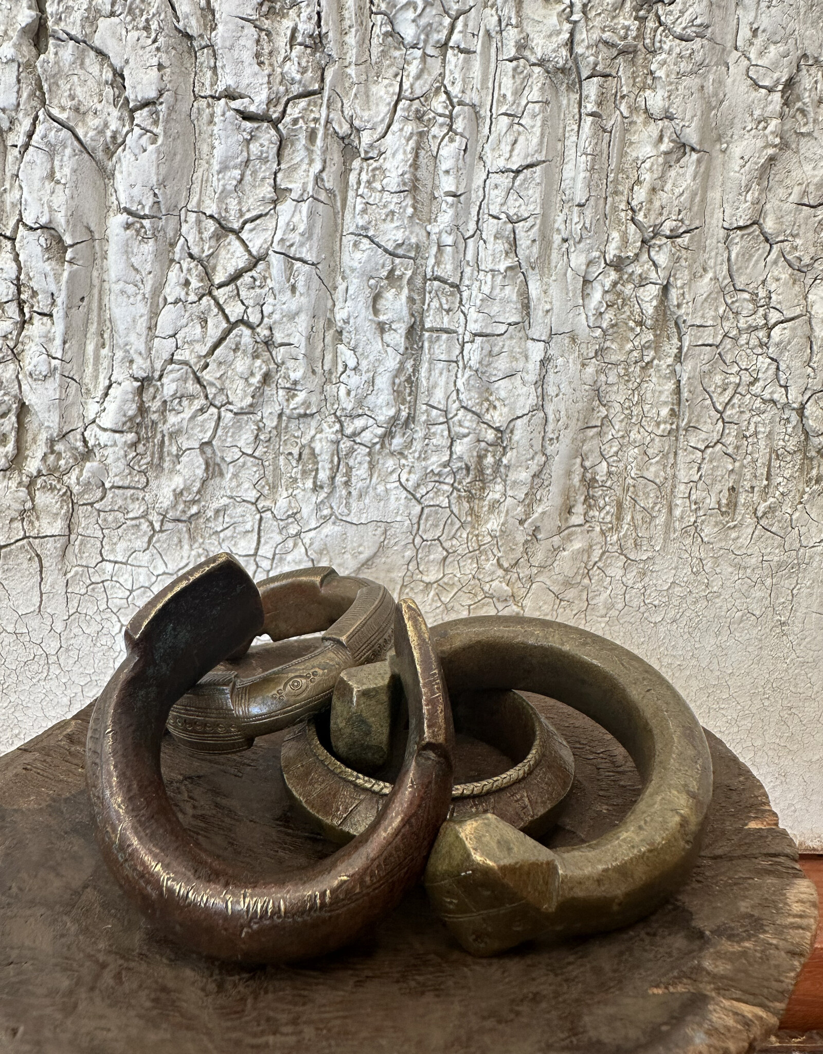 Antique Brass Cuff, Nigeria, c1900