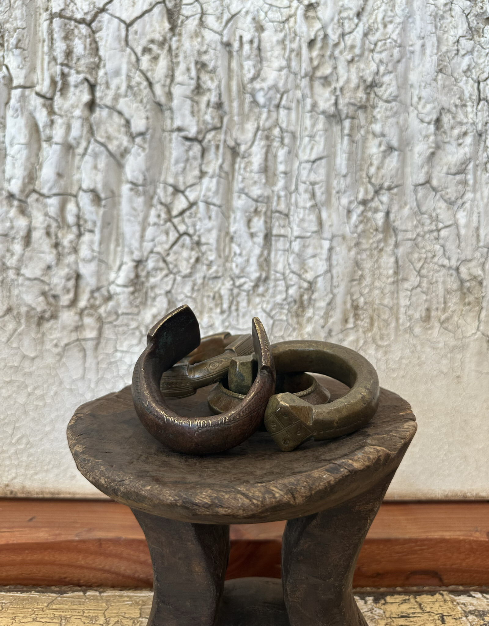 Antique Brass Cuff, Nigeria, c1900