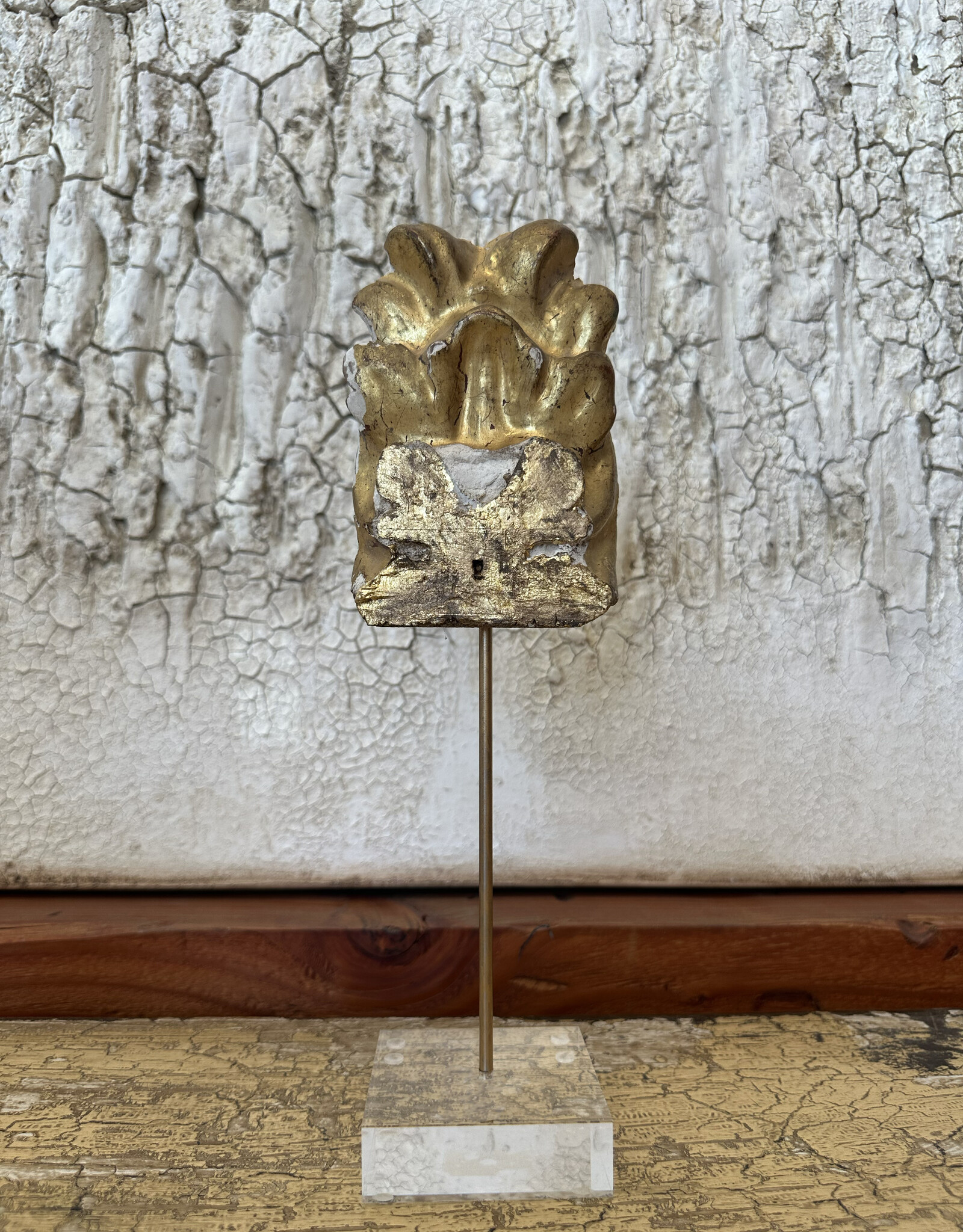 Gilt Fragment, Italy 19th c, 13x3x3