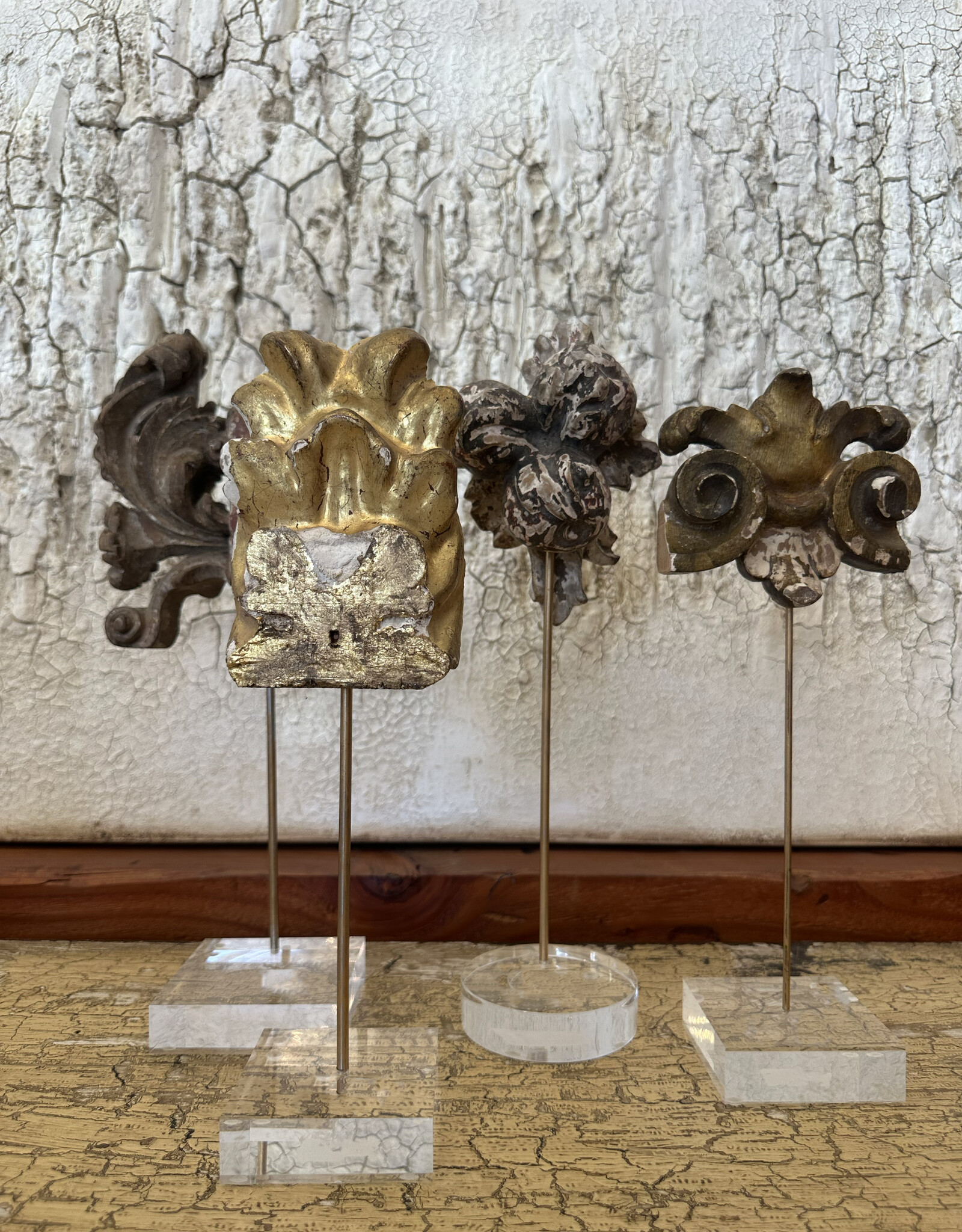 Gilt Fragment, Italy 19th c, 13x3x3