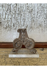 Gilt Scroll on Lucite, Italy 19th c 8x3x8.25