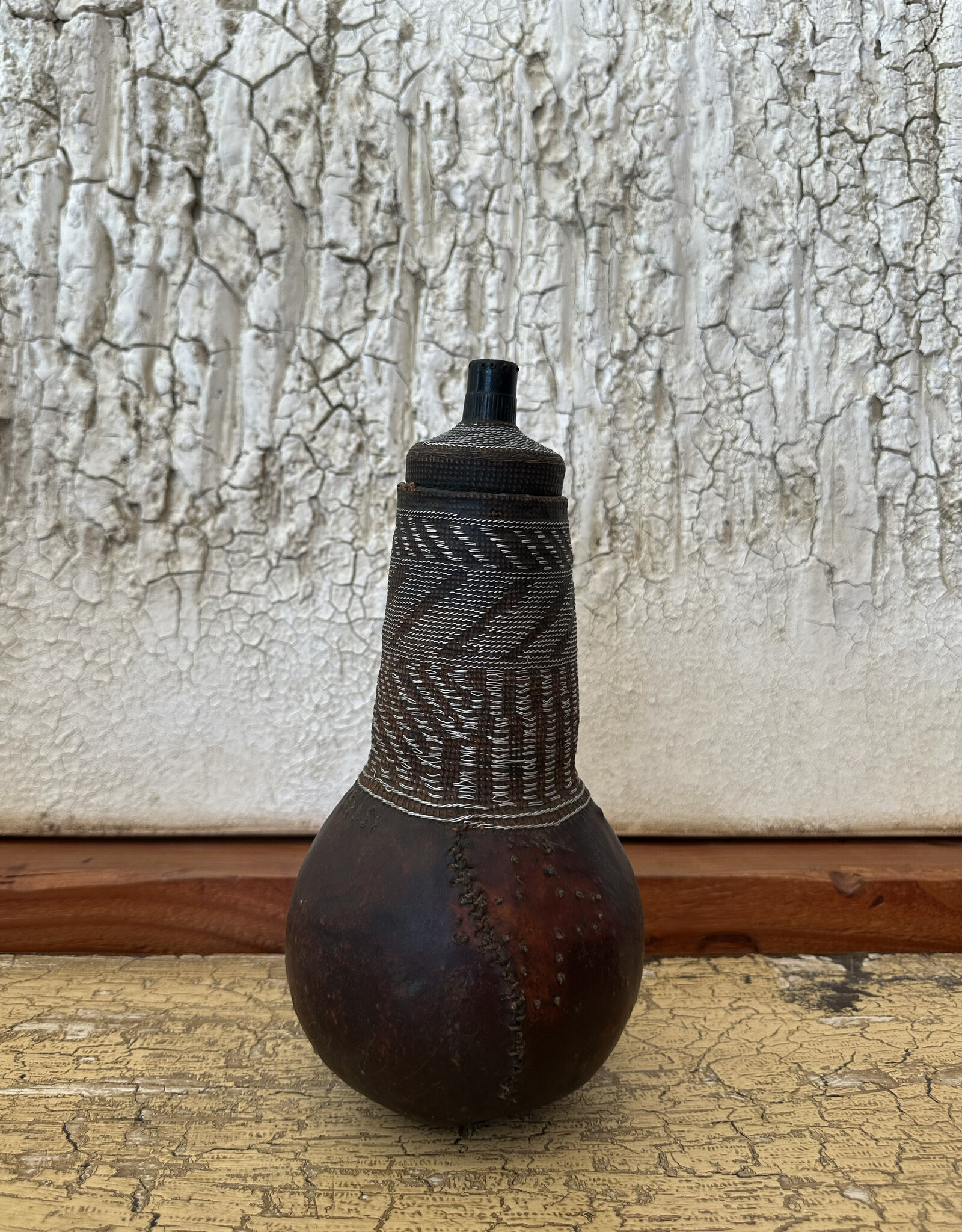 Vintage Hand Stitched Gourd, c1940