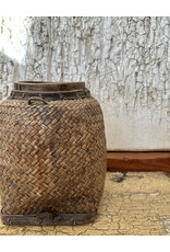 Vintage Hill Tribe Basket, Opium Hills Golden, SE Asia