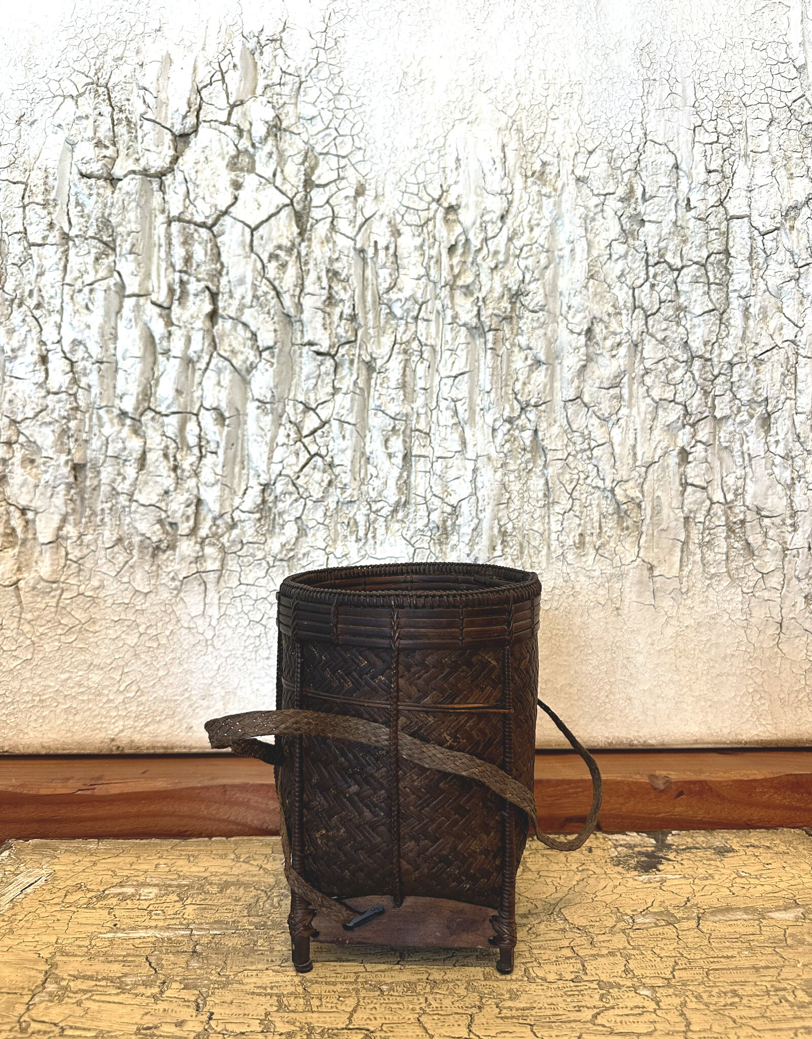 Vintage Hill Tribe Basket, Thailand