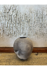 Black & White Raku Vessel 20th c