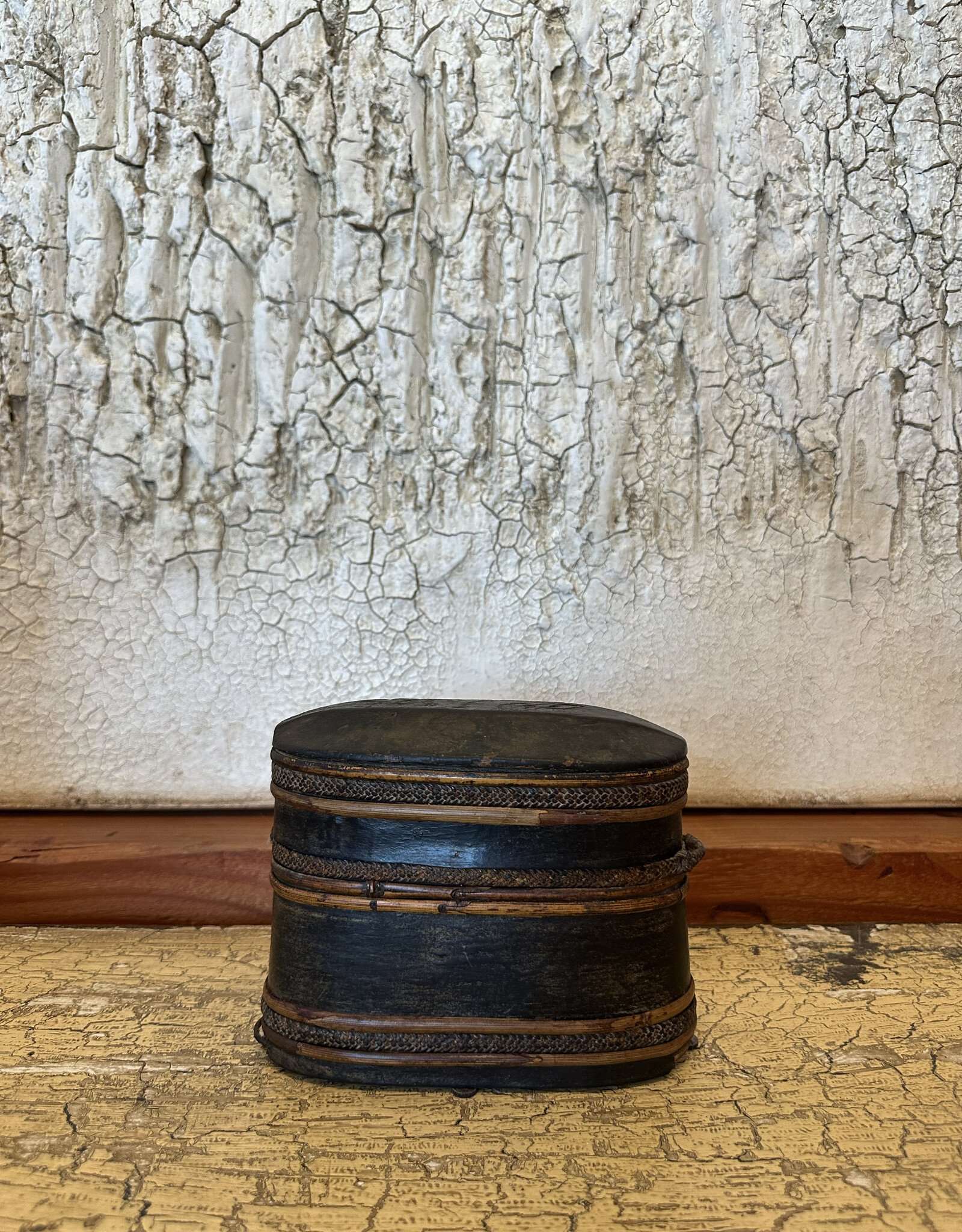 Hand made Wood & Bamboo Box, Java early 20th c