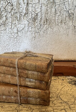 Vintage Leather Bound Books, Set of 5