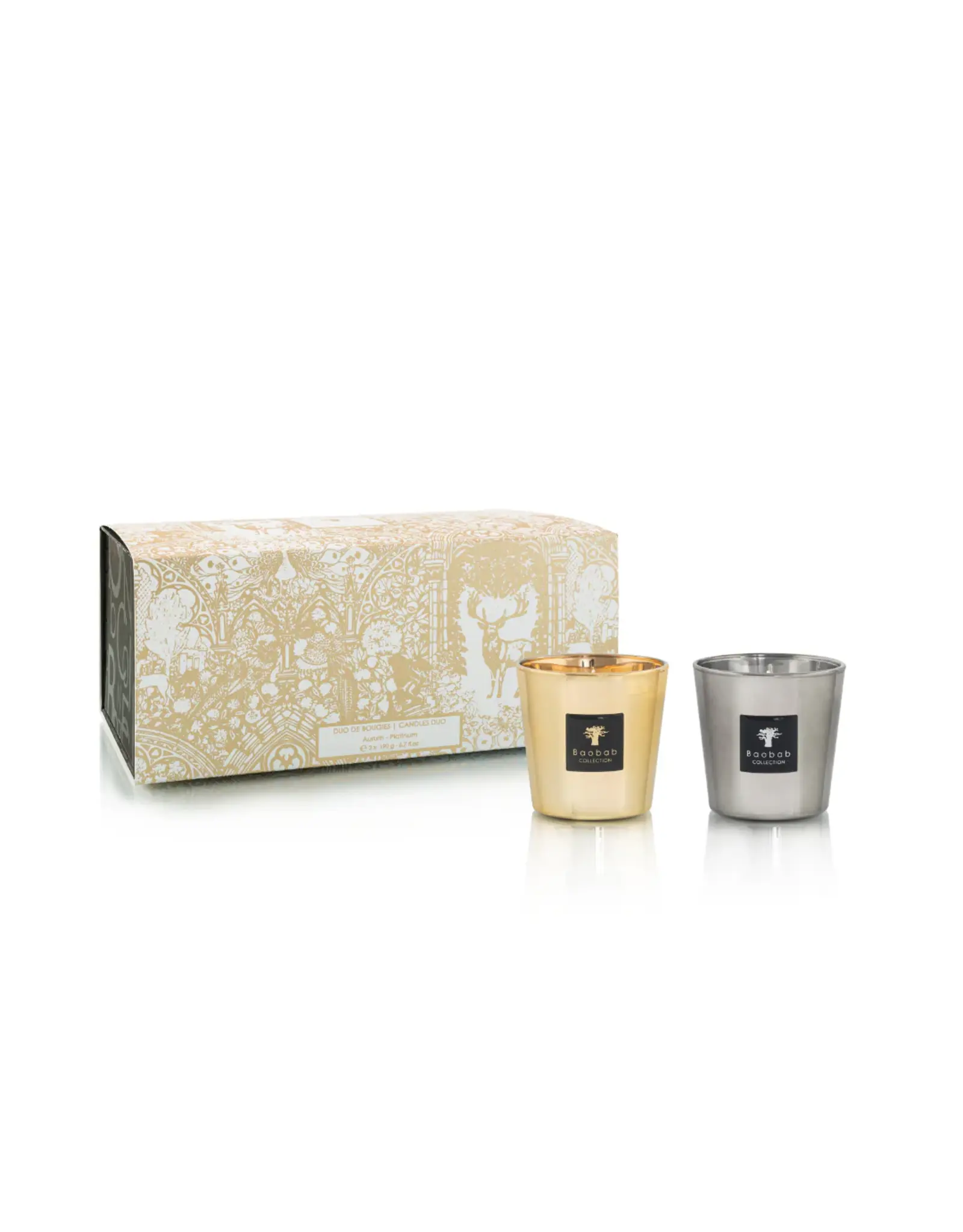 Aurum & Platinum Candle Duo
