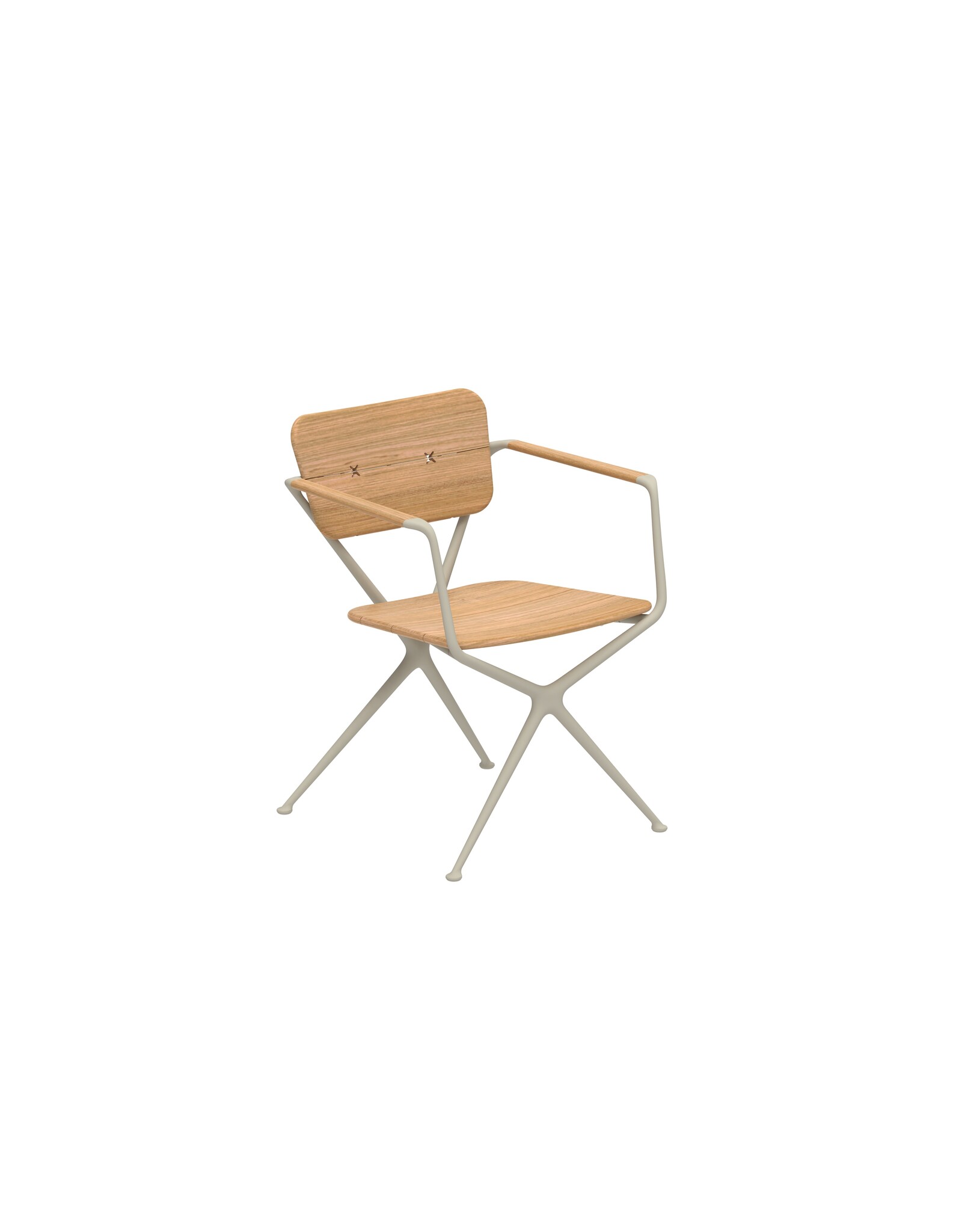 Exes Armchair, Teak/Pebble