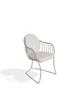 Folia Armchair, Pebble/White