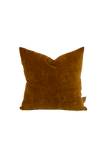House of Lyria Imerio Velvet Pillow, Rust 20x20