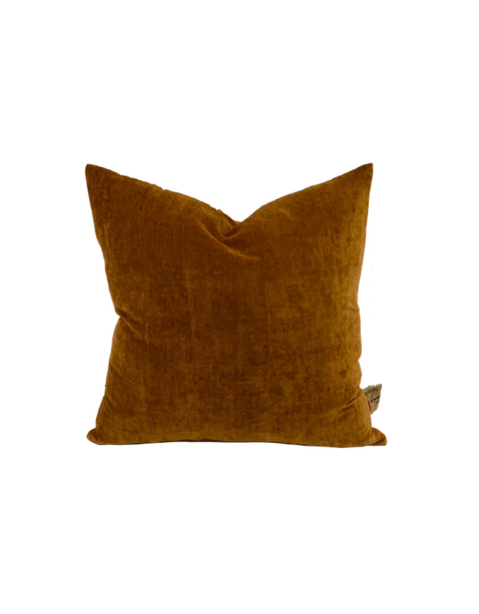 House of Lyria Imerio Velvet Pillow, Rust 20x20