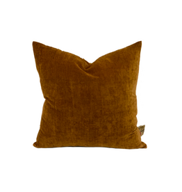 House of Lyria Imerio Velvet Pillow, Rust 20x20