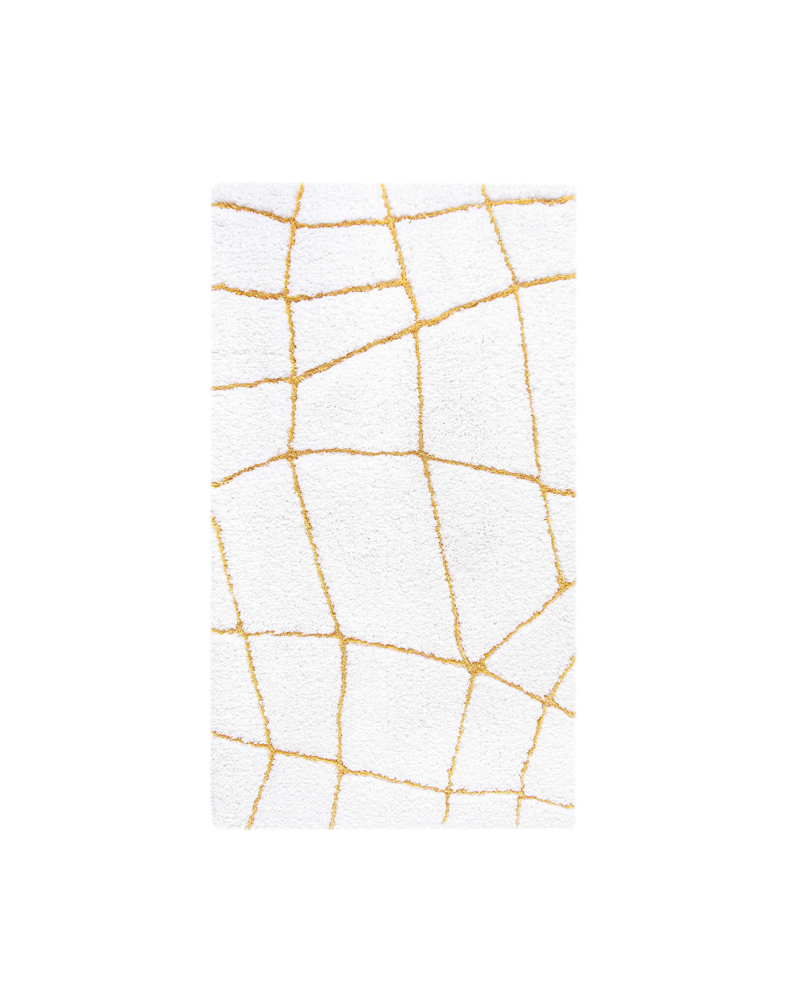 Amalia Rug, White/Gold 24x39