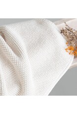 Pearls Hand Towel, White 18x30